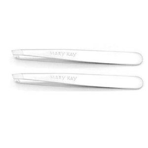 Lot of 2 Mary Kay Premium Slant Tip Tweezers